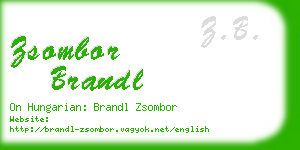 zsombor brandl business card